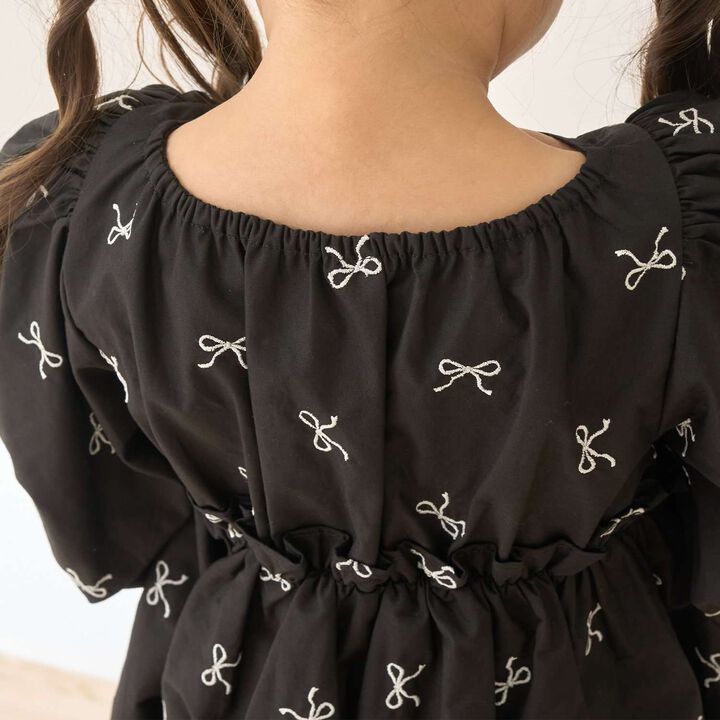 Ribbon Embroidery Fluffy One-Piece Dress [Lycee Mine Ballet Series],Pink, medium image number 23