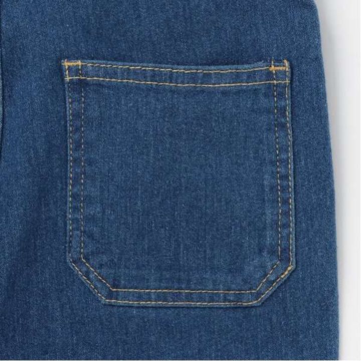 Stretch Denim Overalls,Navy, medium image number 15