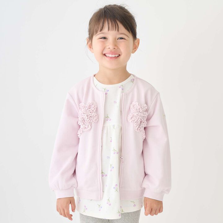 Link Anti-Stain Frill Motif Haori,Navy, medium image number 10