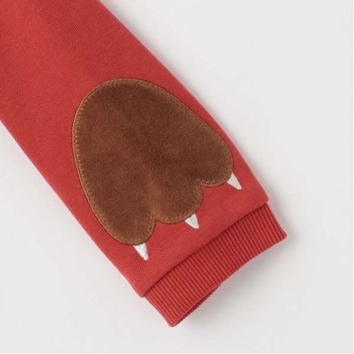 Lion Applique Sweatshirt,Red, medium image number 7