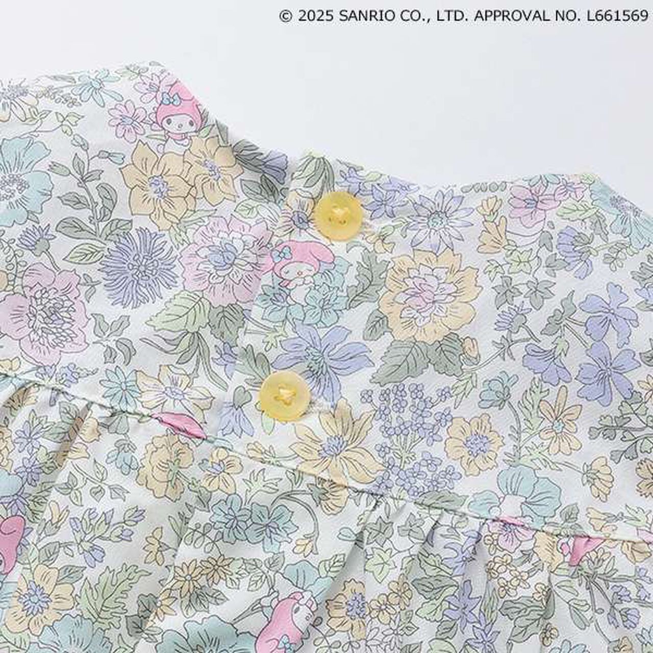 [My Melody] Liberty Baby Suit,Coral red, large image number 6