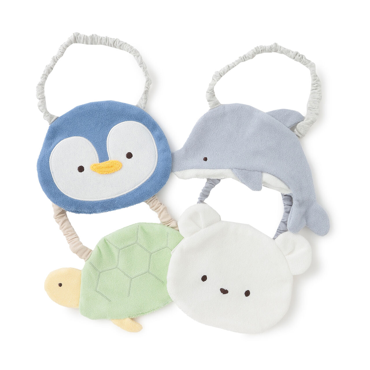 Sea Creatures Bib,Moss green, large image number 9