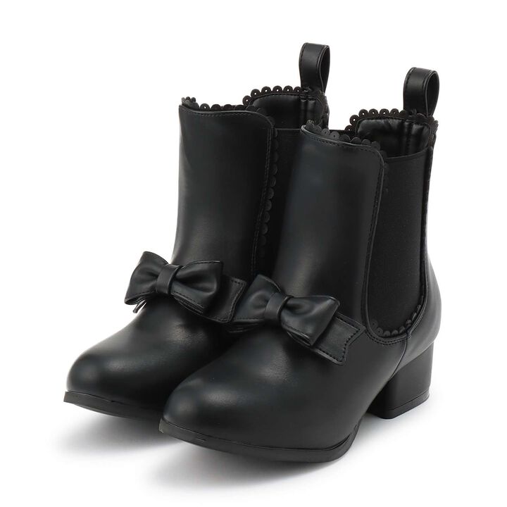 Ribbon Side Gore Boots,Black, medium image number 7
