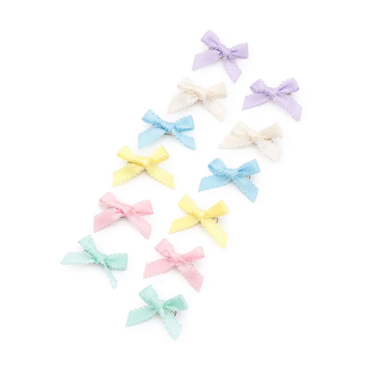 Mini Hair Clips (Set of 6),Cream, large image number 9