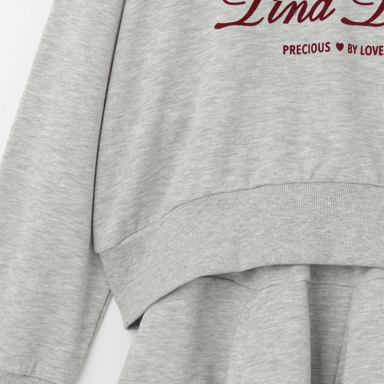 Hoodie & Skirt Set,Medium gray, large image number 9