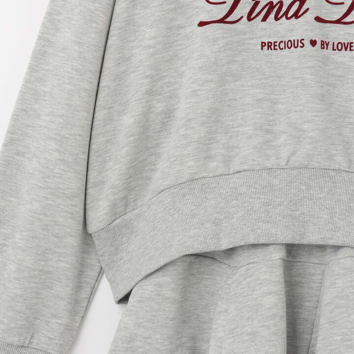 Hoodie & Skirt Set,Medium gray, medium image number 9