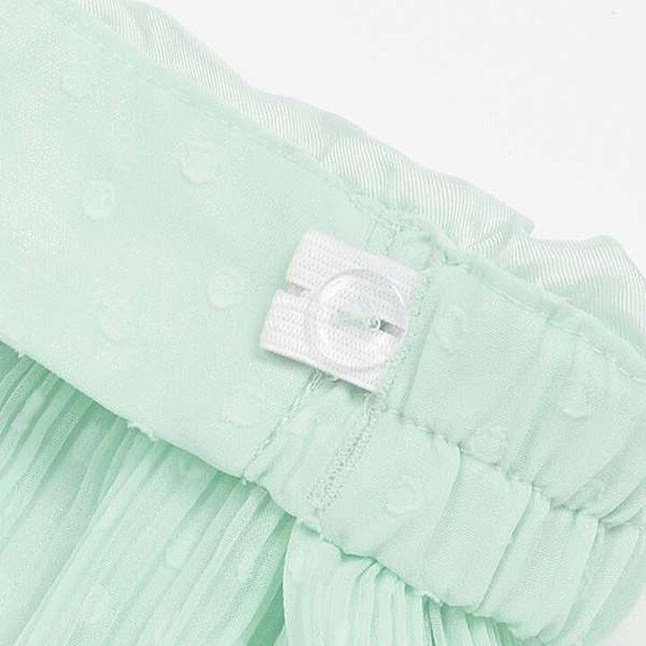 Accordion Pleated Skirt with Shell Pouch,Mint, medium image number 13