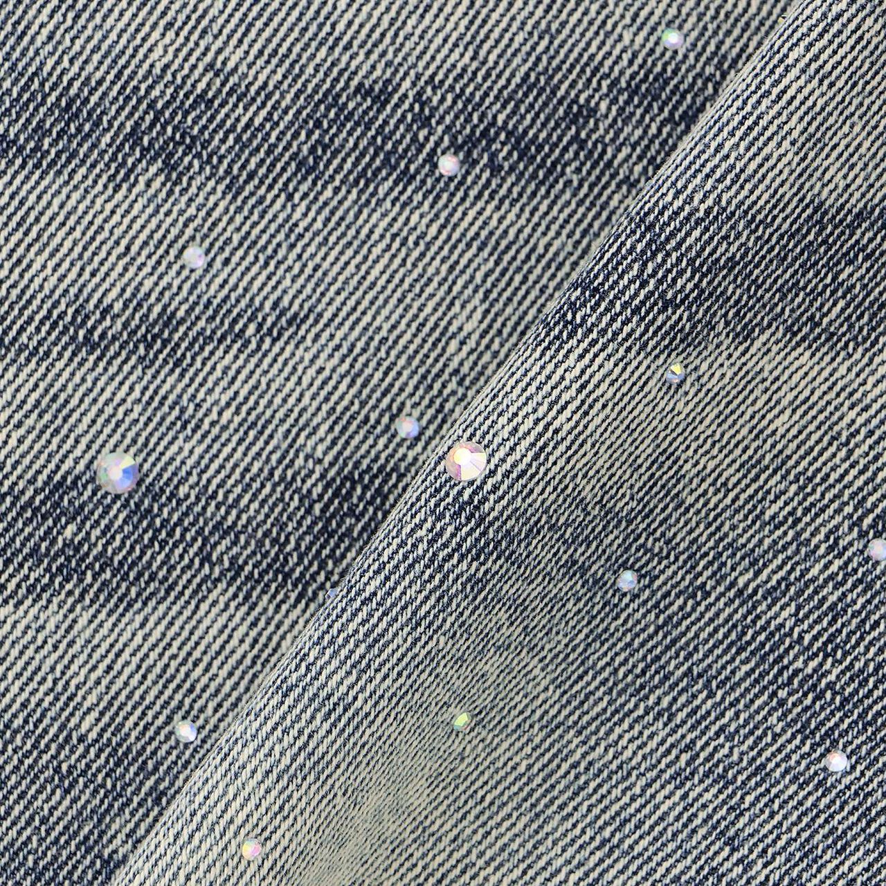 [LTXC / Cool Touch] Sparkling Distressed Denim Shorts,Blue, large image number 15