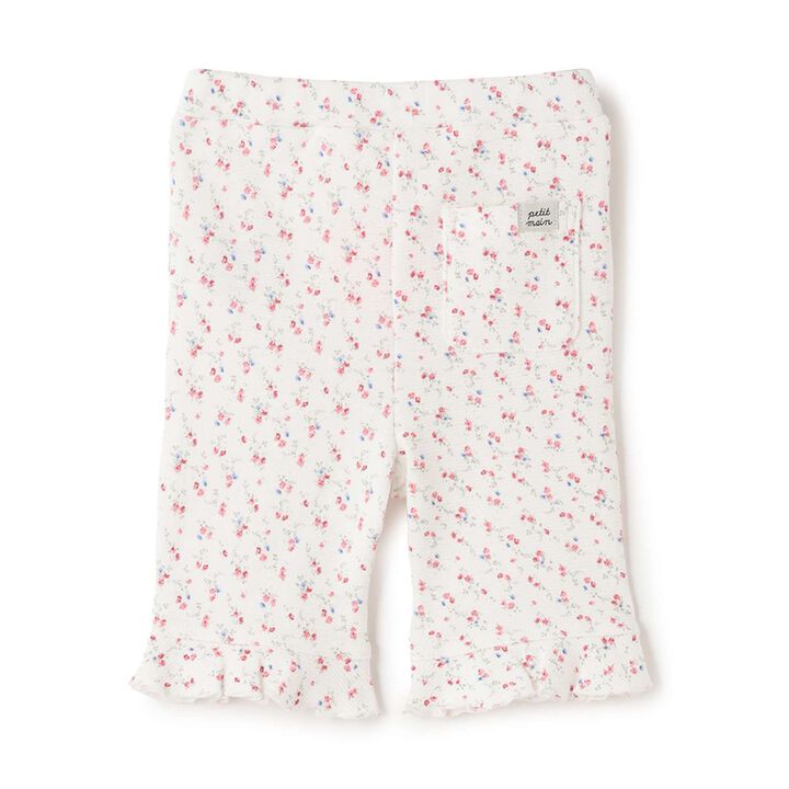 7/8 Frill Jersey Knit Pants,Multi color, medium image number 4