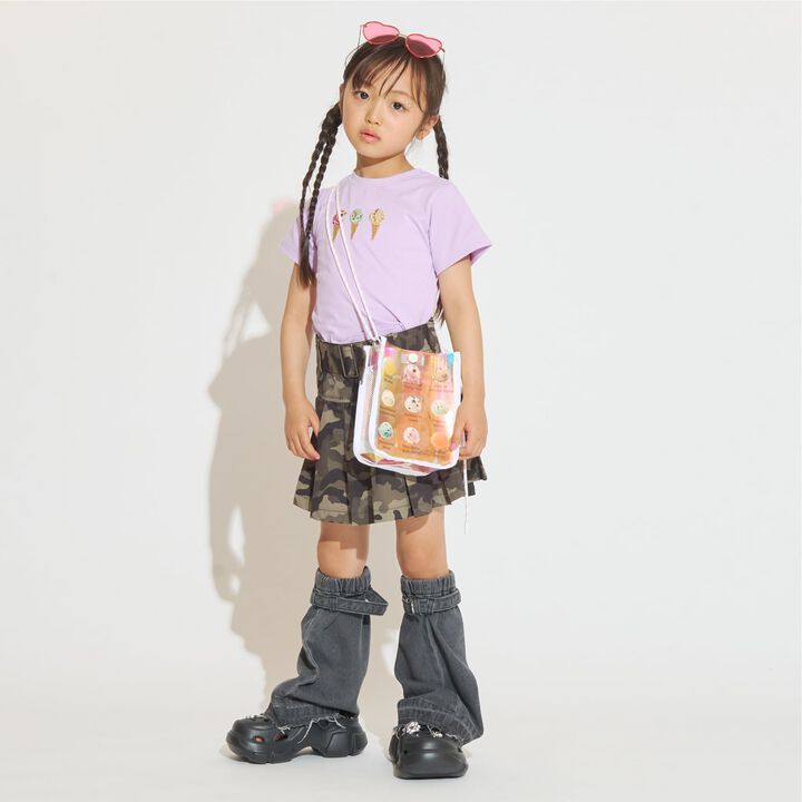 [31 Ice Cream] Aurora Clear Small Shoulder Bag,Pearl white, medium image number 1