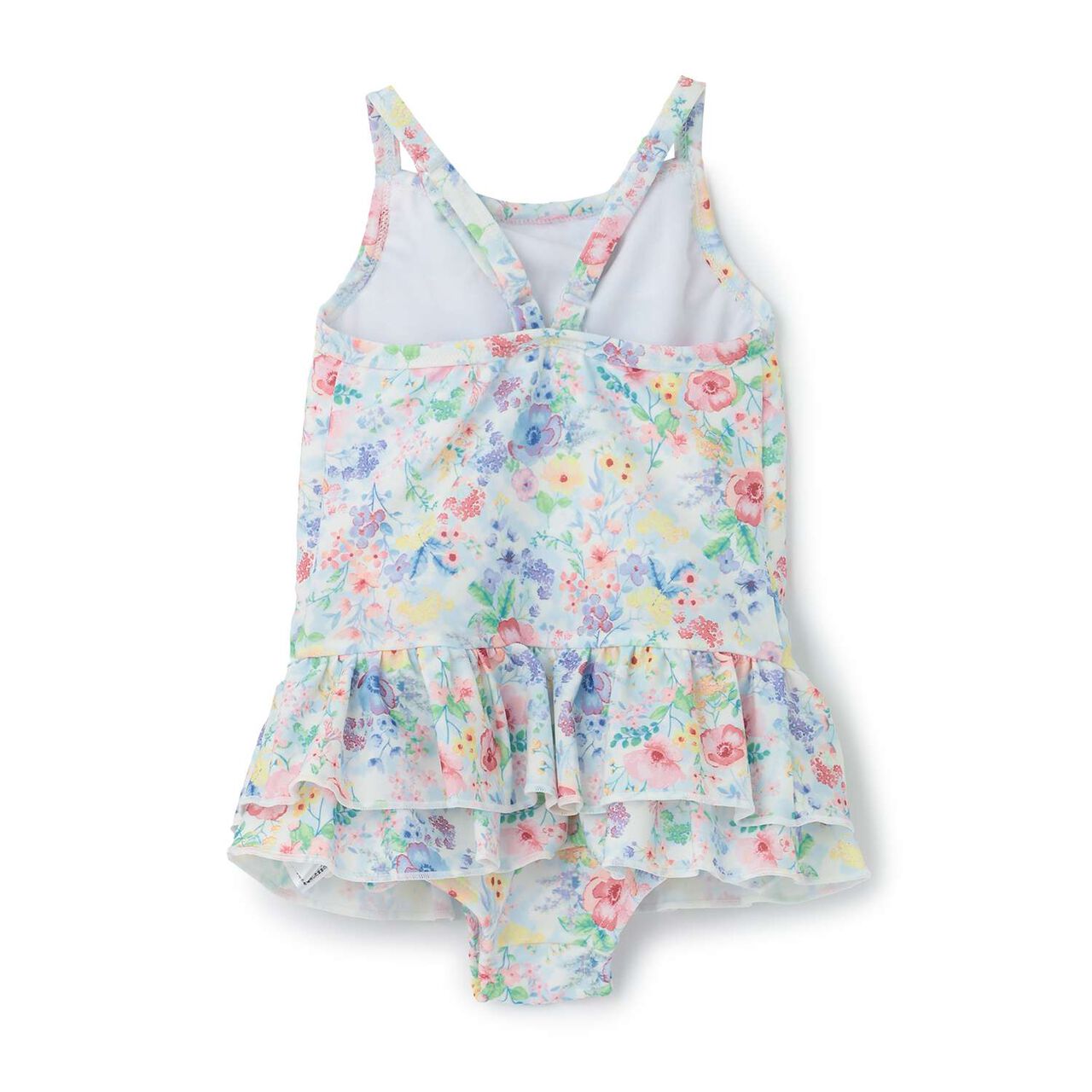 [SWIM] Girls' Floral Pattern One-Piece Swimwear [UV Protection],Pink, large image number 2