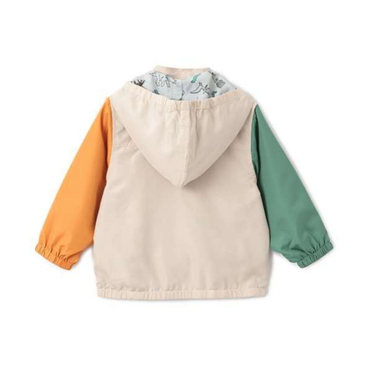 Dinosaur Reversible Windbreaker,Beige, large image number 13