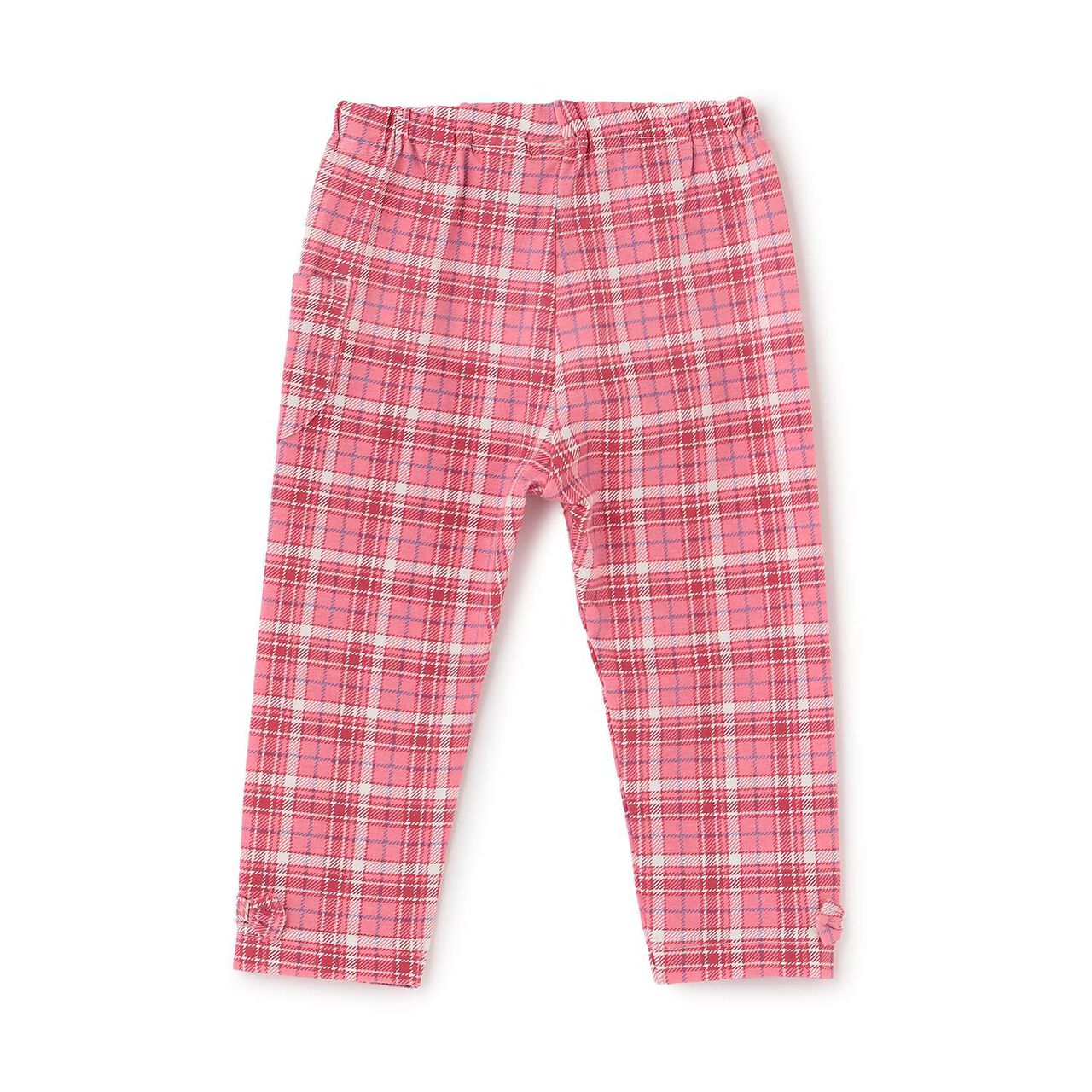 Bear Jersey Check Print Full-Length Leggings,Navy, large image number 1