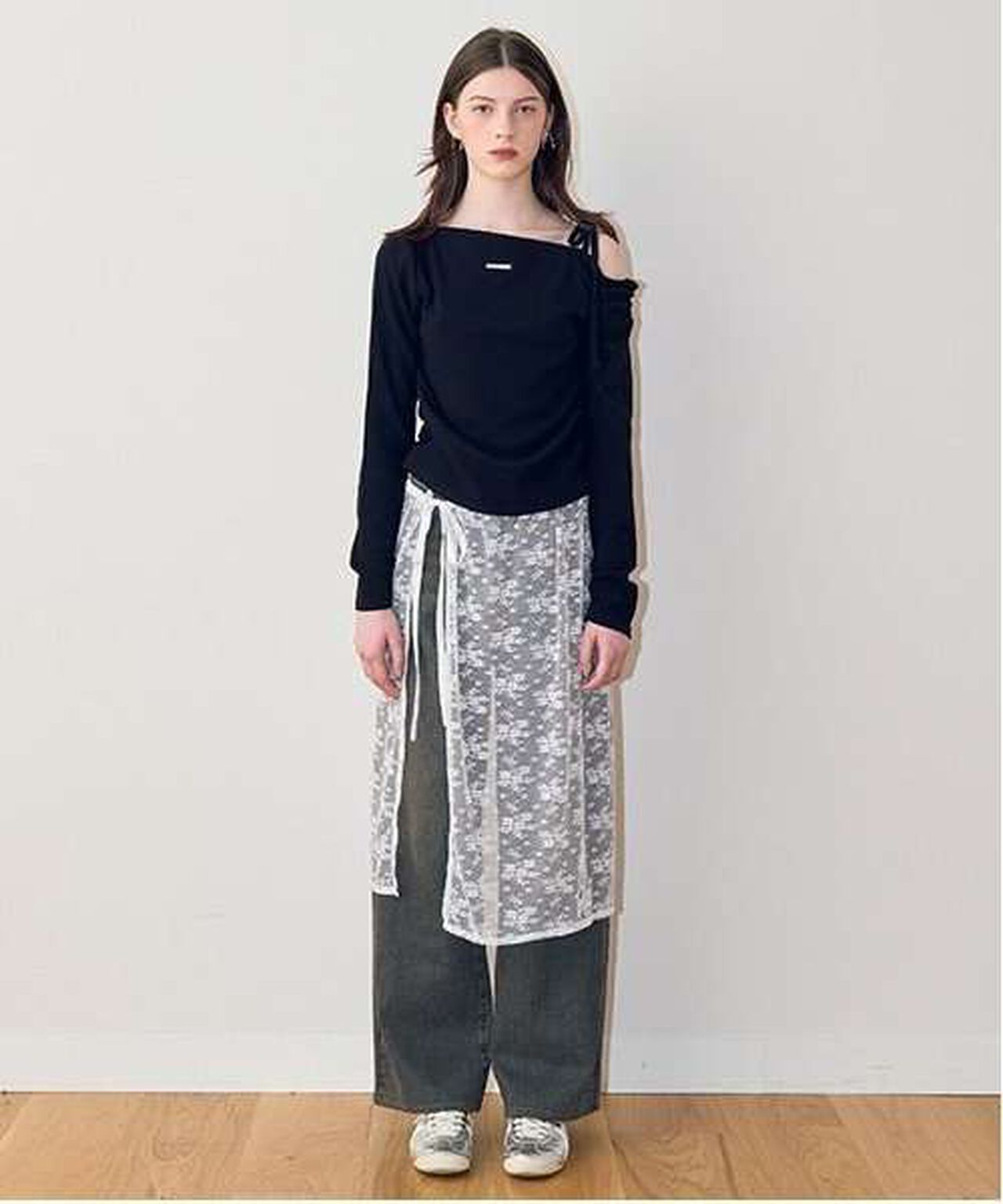 Lace Wrap Skirt,Ivory, large image number 6