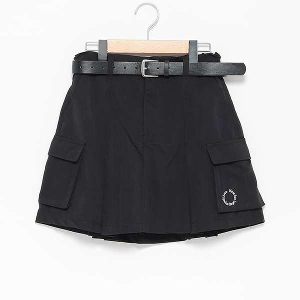 LTXC - Belted Cargo Box Skirt Shorts,Black, large image number 10