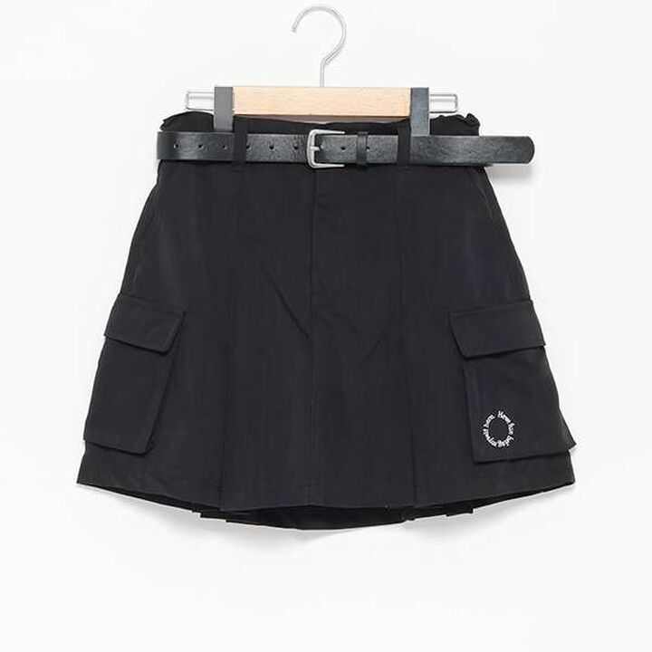 LTXC - Belted Cargo Box Skirt Shorts,Black, medium image number 10