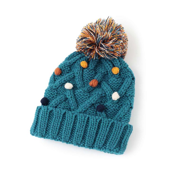 Bubbly Knit Beanie,Pearl white, medium image number 2