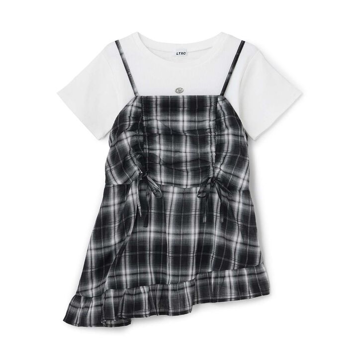 [LTXC/Antibacterial Deodorizing] Inner Lined Irregular Hem Camisole Tunic,Polka dots, medium image number 11