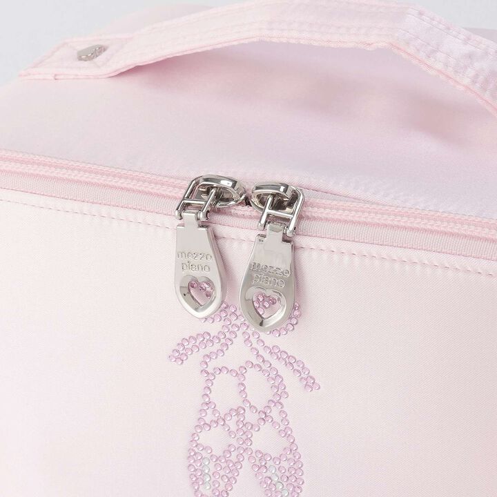 [Ballet] Sparkling Hair & Makeup Pouch,Dark red, medium image number 3