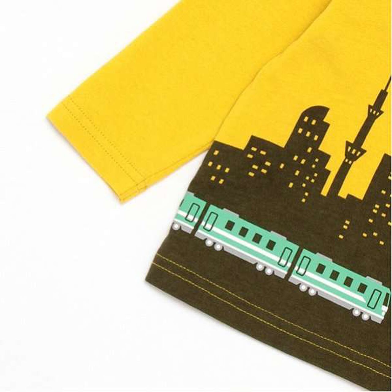 Sky Journey Long-Sleeve T-Shirt,Mustard, large image number 15