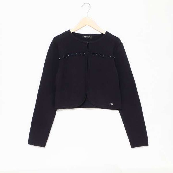 Knit Jacket,Navy, medium image number 0