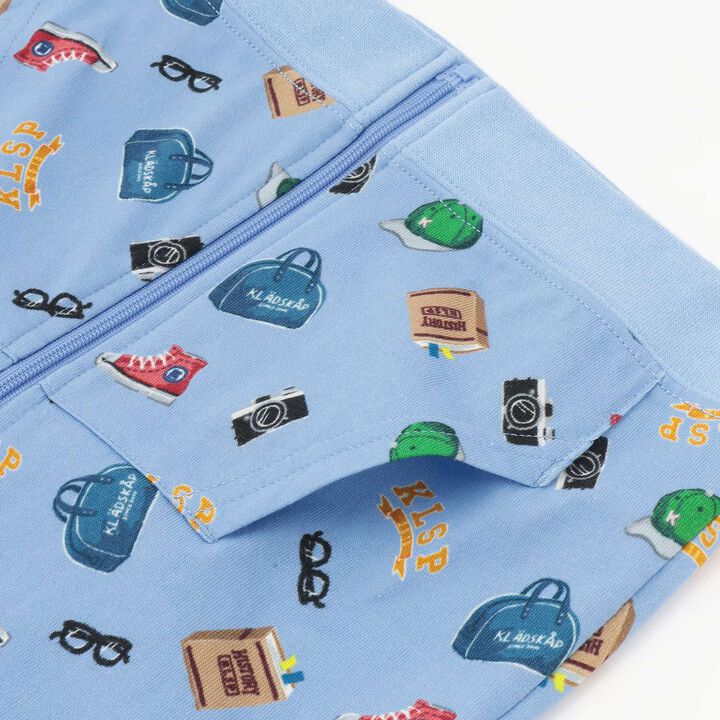 All-Over Pattern Hooded Removable Long-Sleeve Parka,Beige, medium image number 5