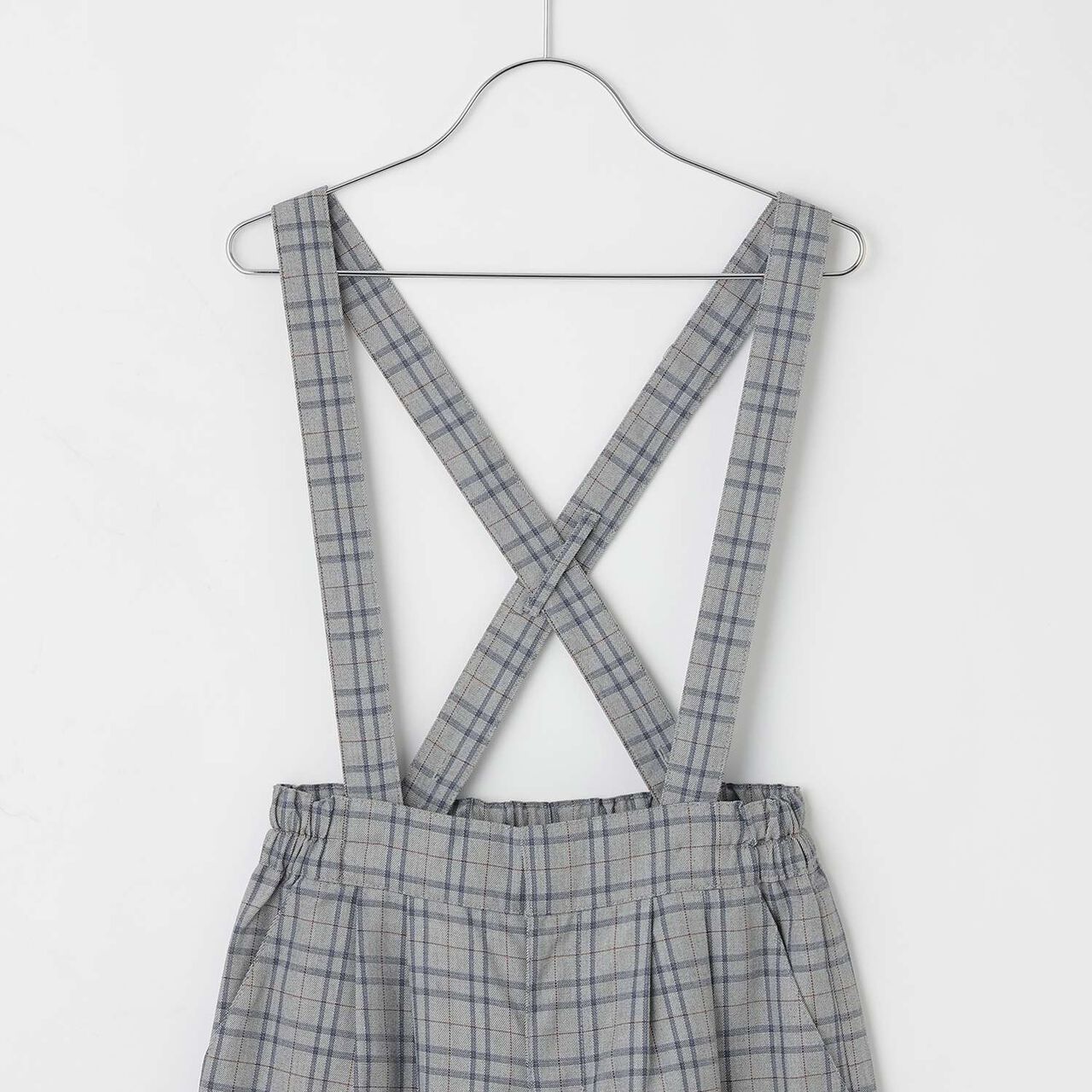 Suspender Wide Pants,Gray, large image number 3