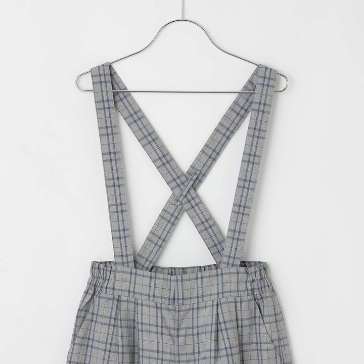 Suspender Wide Pants,Gray, medium image number 3