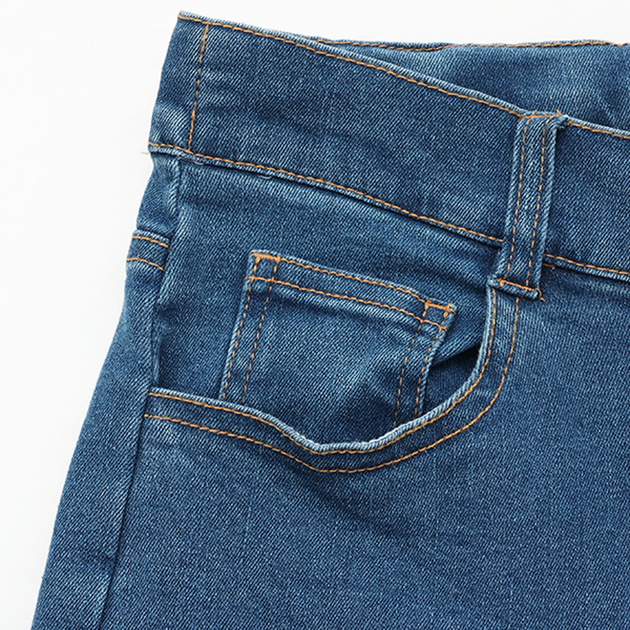 [Basic] Denim Twill Flare Pants,Blue, large image number 8