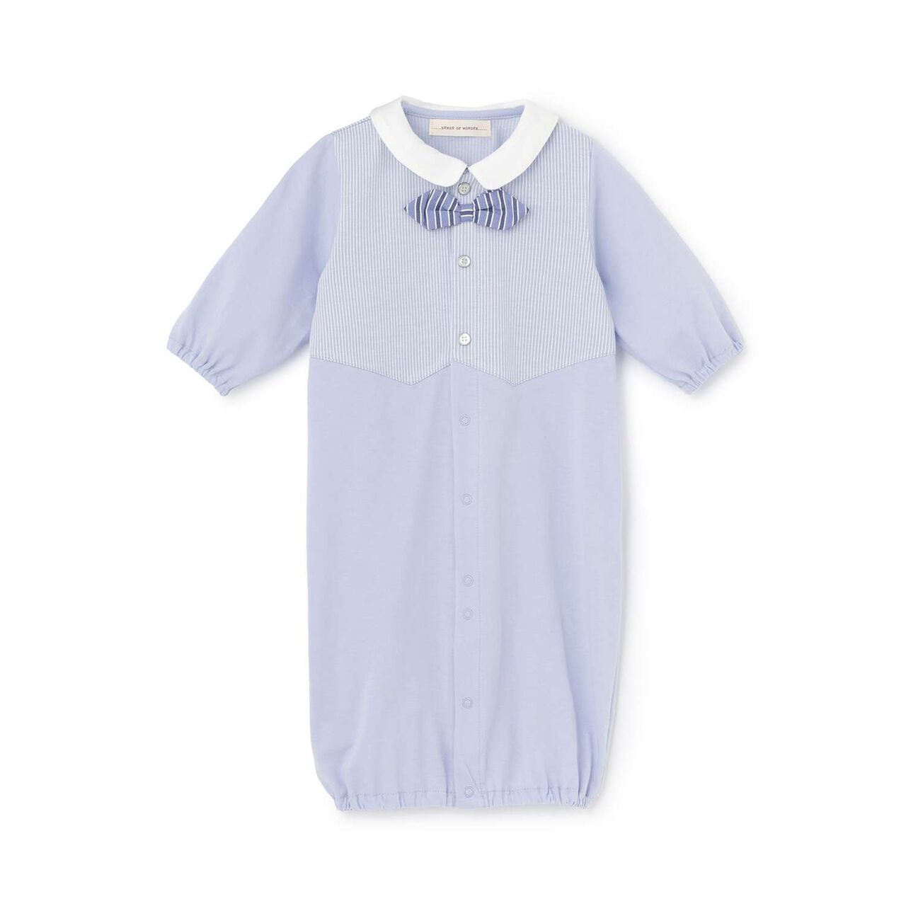 Stripe Vest 2 WAY All-in-One [Made in Japan],Blue, large image number 0