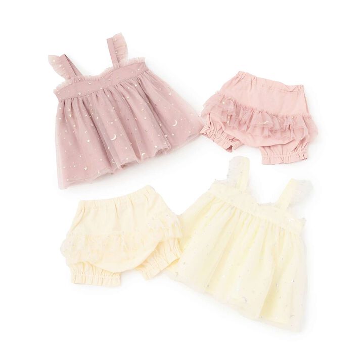 Star Tulle One-Piece Dress Suit,Pearl white, medium image number 12