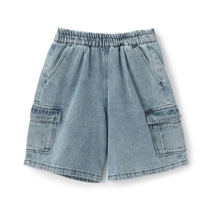 Denim Half Pants,Blue, medium image number 8