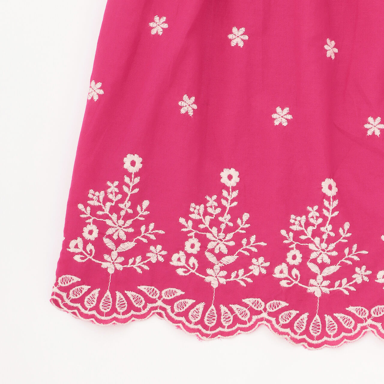 [Parent-Child Matching] Indian Cotton Embroidered Tunic,Pearl white, large image number 4