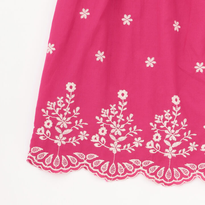 [Parent-Child Matching] Indian Cotton Embroidered Tunic,Pearl white, medium image number 4