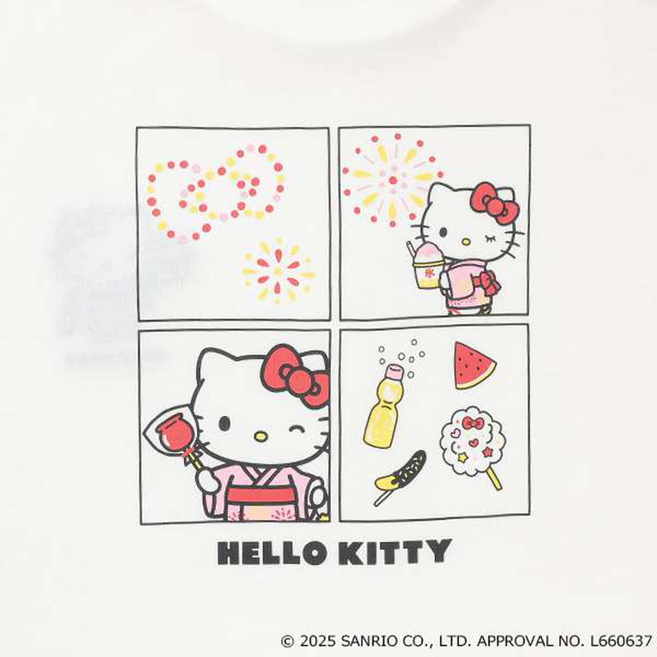 Hello Kitty Japanese Style T-Shirt,Off white, large image number 14
