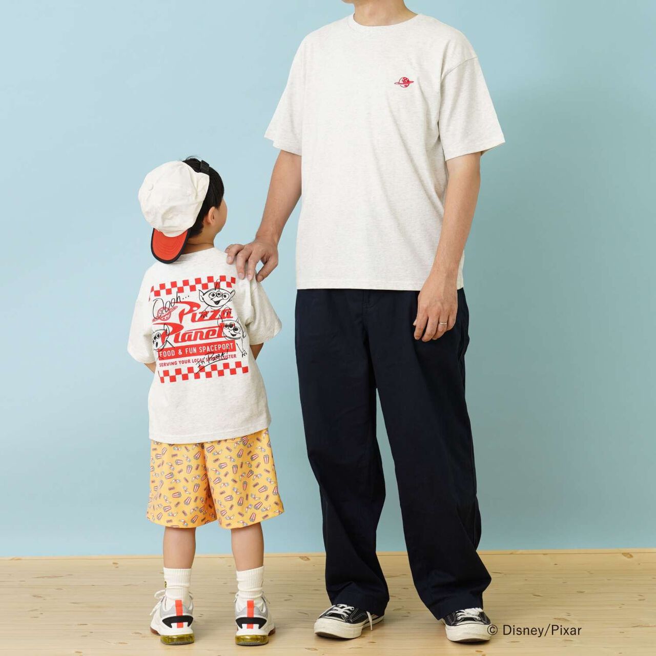 [DISNEY/PIXAR/TOY STORY] DAD 玩具總動員外星人寬版短袖T恤,牛奶白, large image number 4