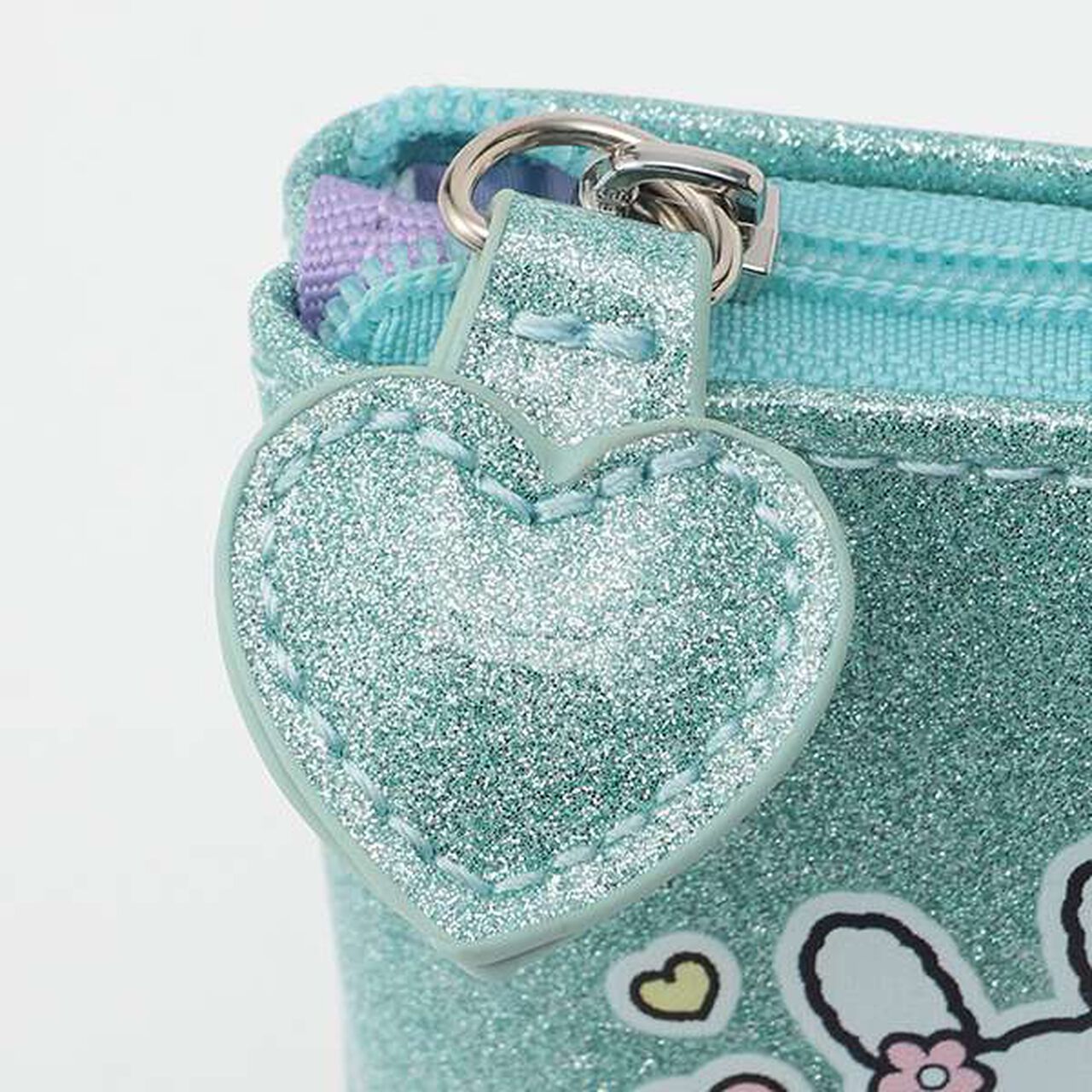 Mint-kun Sparkling Pouch,Emerald green, large image number 3