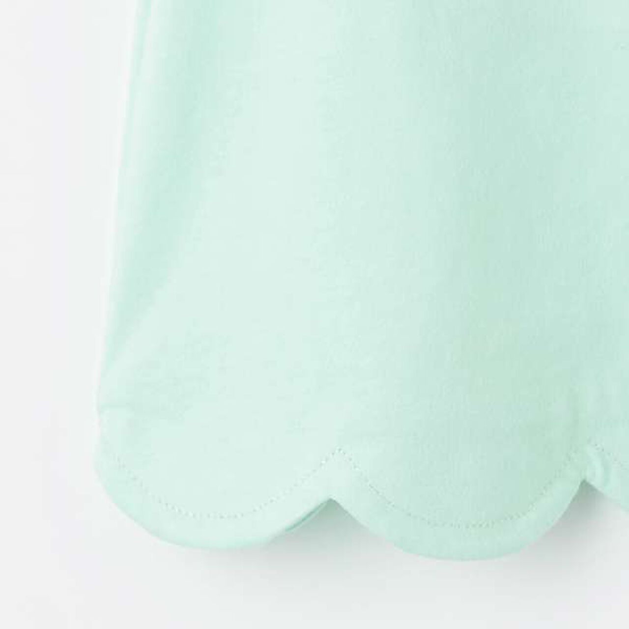 [Disney Ariel] Scalloped Hem T-Shirt,Mint, large image number 5