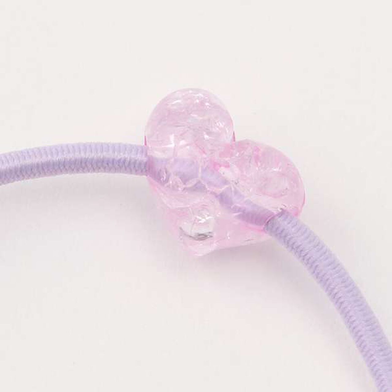 Mimi Motif Hair Ponytail Holder,Lavender, large image number 2