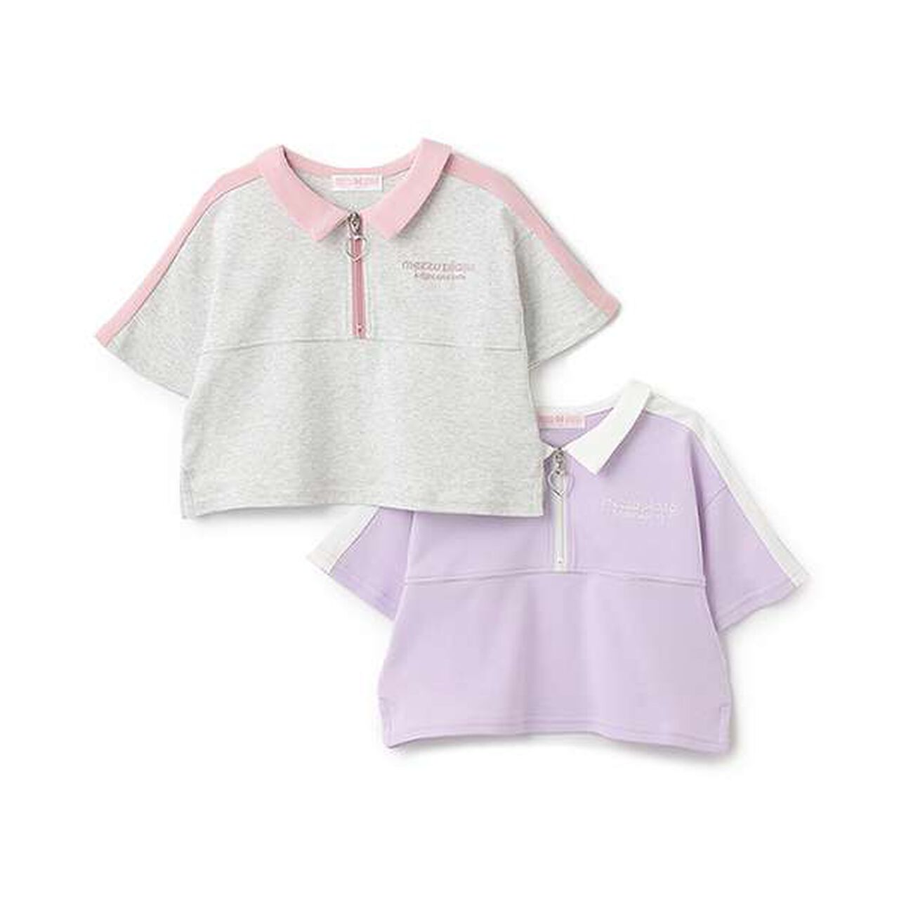 Cool Touch Half ZIP Loose Top,Lavender, large image number 8