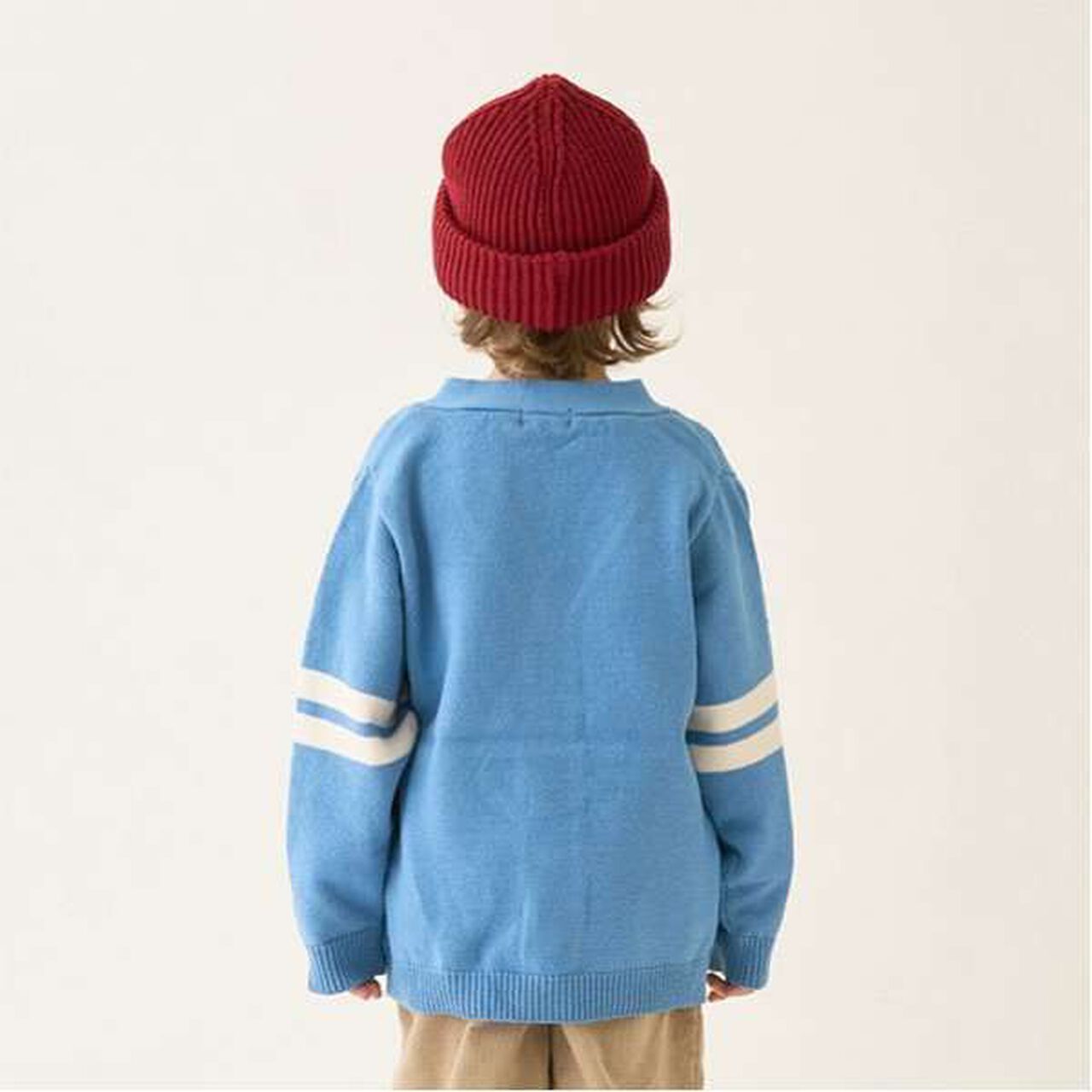 Appliqu&eacute; Knit Cardigan,Green, large image number 7