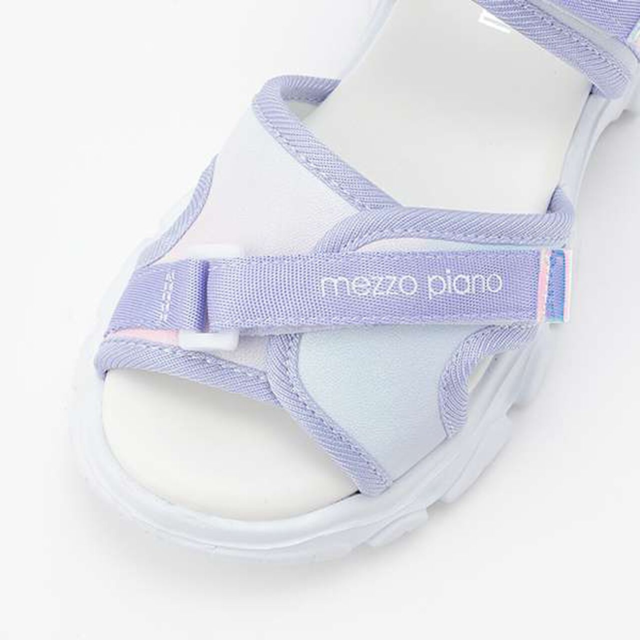 Platform Sports Sandals,White, large image number 7