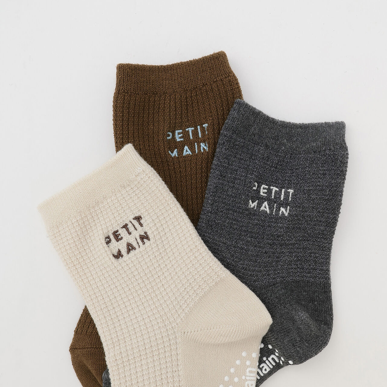 Waffle Logo Socks 2-Pack,Pearl white, large image number 2