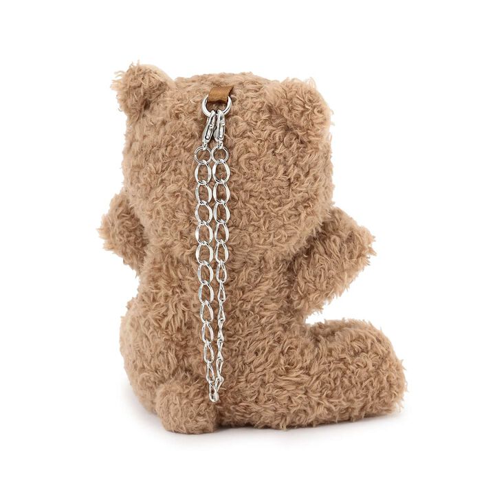 Fluffy Bear Charm with Chain,Ivory, medium image number 1