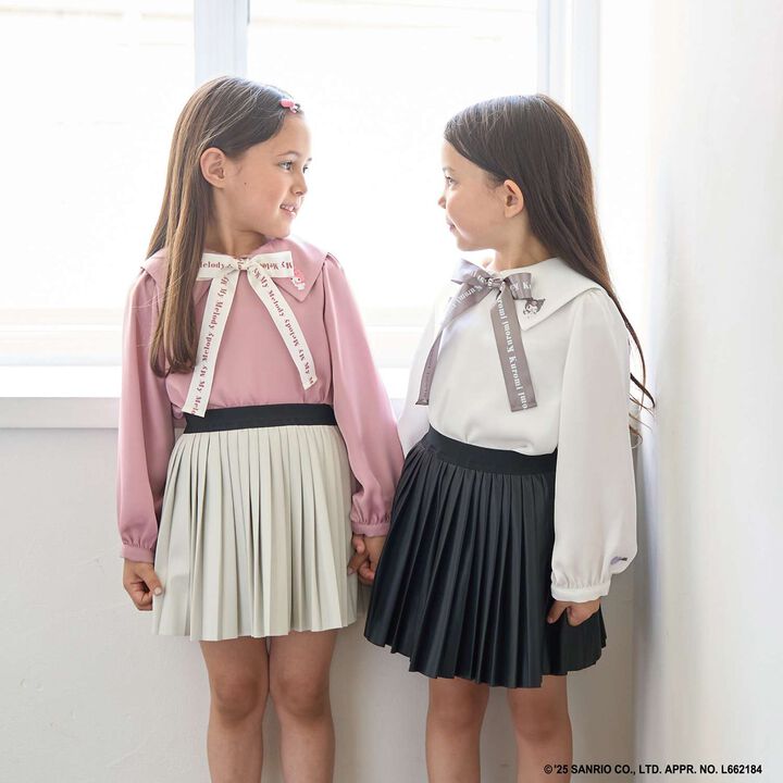 Sanrio Characters Bow Tie Blouse,Black, medium image number 34