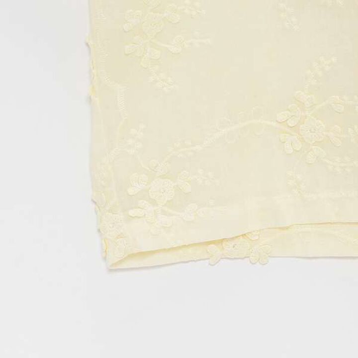 [LADIES] Floral Lace Shirt,Charcoal gray, medium image number 4