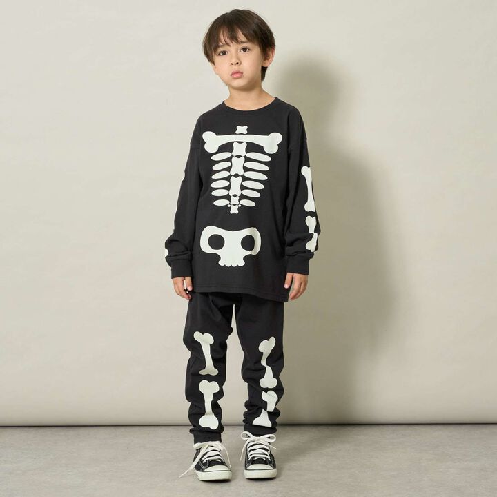 [Halloween] Phosphorescent Muteki Jersey Bone & Mummy Assortment Outfit Set,Ivory, medium image number 4