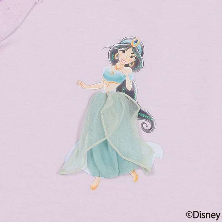 [Disney] Tulle Sleeve Graphic T-Shirt,Light blue, medium image number 6