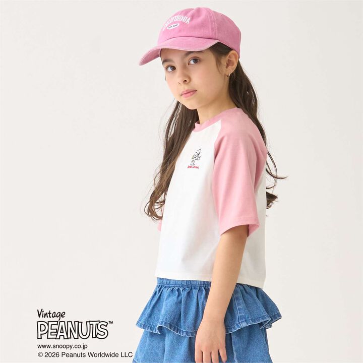 [SNOOPY] Raglan T-Shirt,Navy, medium image number 2