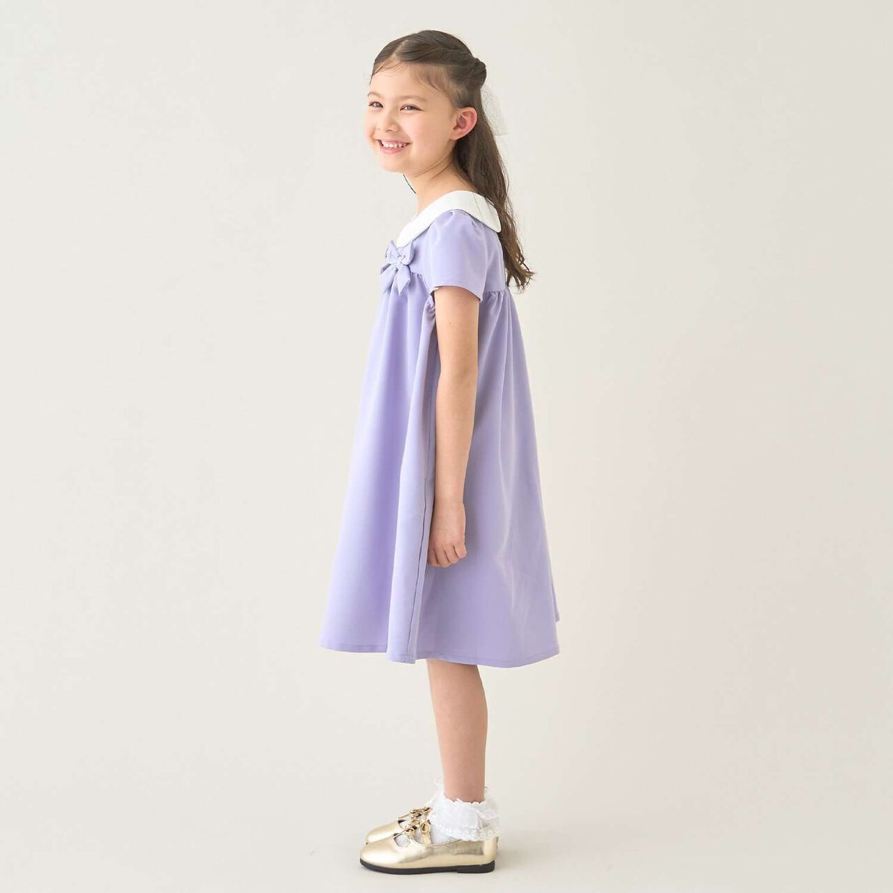 [Occasion] [School-Ready] Round Collar One-Piece Dress,Black, large image number 18